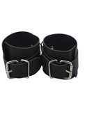 Наручники BDSM-NEW PVC Handcuffs With Chain, black 281332 sLash