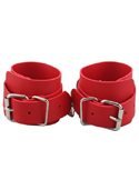 Наручники BDSM-NEW PVC Handcuffs With Chain, red 281333 sLash