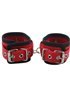 Наручники BDSM-NEW PVC Handcuffs Woven Belt Edge Sealing With Chain, red 281335 sLash