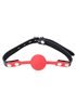 Кляп BDSM-NEW Lover ball gag, silicone,black-red 280392 sLash