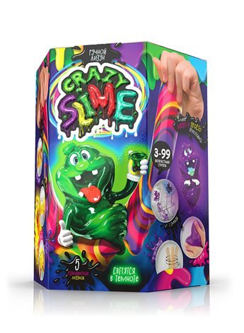 Безопасный образовательный набор для проведения опытов "Crazy Slime" SLM-01