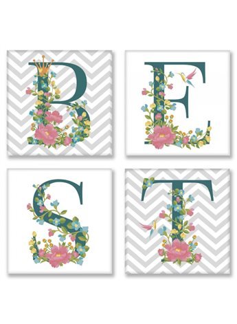 Набор для росписи по номерам. BEST сканд. 18*18 см*4 шт CH111