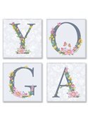 Набор для росписи по номерам. YOGA прованс 18*18 см*4 шт. CH116
