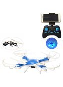 Квадрокоптер CF-888-3(Blue) Синий р/у2,4G,аккум,33см,камера,WiFi,USBзар,зап.лоп,кор,54,5-36,5-9,5см