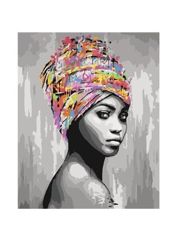 Картина по номерам."Африканськая красота" 40*50см KHO4587