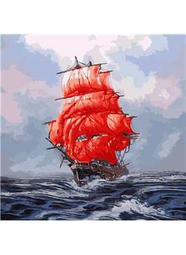 Картина по номерам. Морской пейзаж "Алые паруса"KHO2709