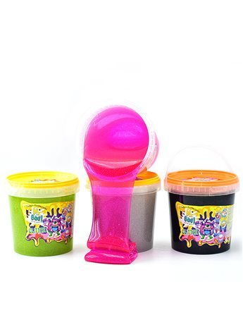 Лизун-антистресс ТМ Mr.Boo с глитером в ведре 1000г 80050