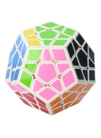 Кубик 0934C-5 QiYi X-Man Megaminx (Plane White-Base)8см, в кор-ке, 9,5-7,5-13,5см