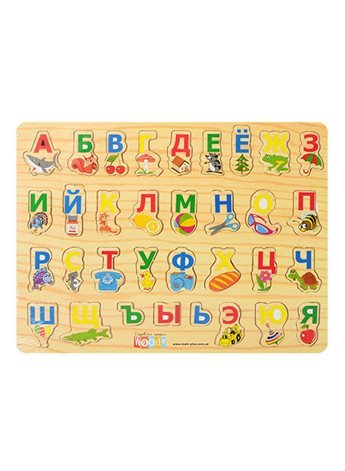 Деревянная игрушка Алфавит MD 0001 R