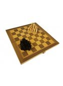Шахматы 28A 3в1(шашки,нарды), в кульке, 27,5-14-3,5см