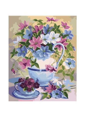 Картина по номерам. Букеты "Цветочная поэзия" 40х50см KHO2049