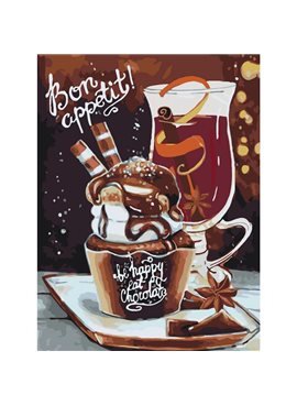 Картина по номерам "Bon appetit "30*40см * KHO5501