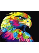 Картина по номерам. Brushme "Радужный орел" GX26195