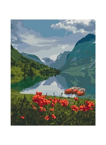 Картина по номерам. "Красота Норвегии" 40*50см KHO2256