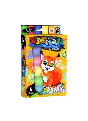 Мел для рисования на асфальте БОЛ 6 шт. MEL-01-04