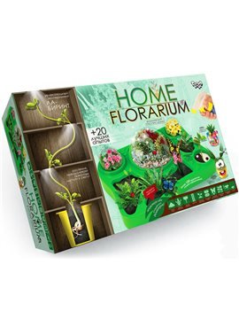 Безопасный обучающий набор для выращивания растений HFL-01 "Home Florarium"