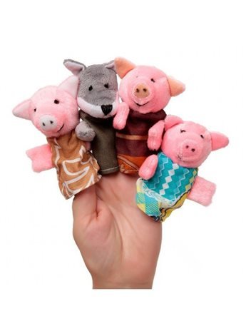 Пальчиковый театр "ТРИ ПОРОСЕНКА" (4 персонажа) B028
