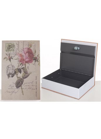Книга-сейф MK 1847-1 (Eiffel Tower) с замком, металл, микс видов, в кульке, 26,5-20-6,5см
