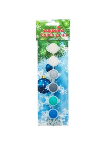 Акриловые краски - Краски зимы металлик (6 цветов)