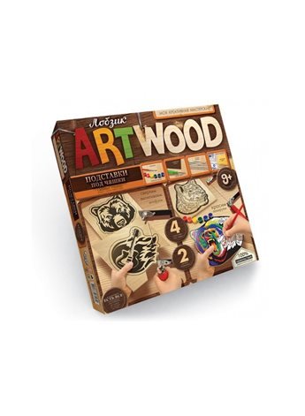 Комплект креативного творчества "ARTWOOD" подставки под чашки 5930 Danko Toys