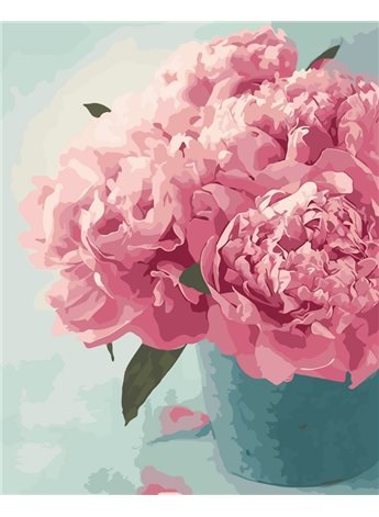 Картина по номерам "Нежные пионы" 40*50 см AS0017 ArtStory