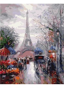 Картина по номерам "Французская улочка" 40*50 см AS0035 ArtStory