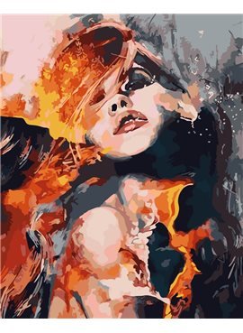 Картина по номерам "Огненная страсть" 40*50 см AS0086 ArtStory