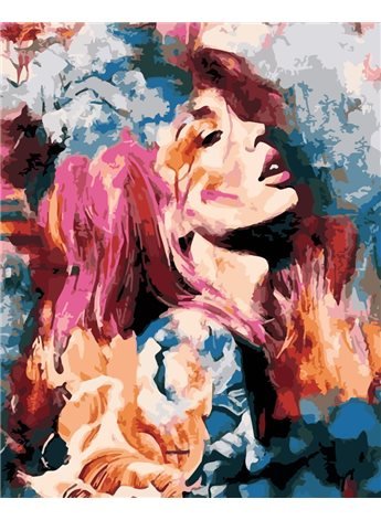 Картина по номерам "Розовый цветок" 40*50 см AS0197 ArtStory