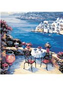 Картина по номерам "Греческий колорит" 40*40 см AS0632 ArtStory