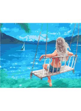Картина по номерам "На качели" 40*50 см BK-GX24309 Rainbow Art