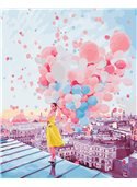 Картина по номерам "Рассвет над крышами Парижа" 40*50 см BK-GX25364 Rainbow Art