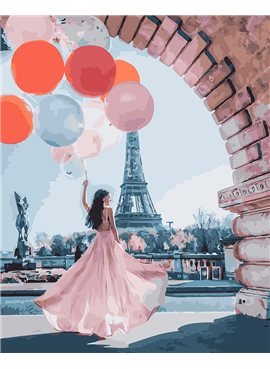 Картина по номерам "Париж желаний" 40*50 см BK-GX25445 Rainbow Art