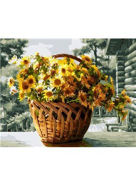 Картина по номерам "Желтые хризантемы" 40*50 см BK-GX26080 Rainbow Art