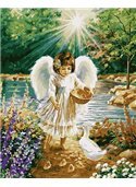 Картина по номерам "Ангелочек" 40*50 см BK-GX26532 Никитошка