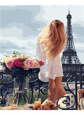Картина по номерам "Очарование Парижа" 40*50 см BK-GX28315 Никитошка