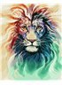 Картина по номерам "Акварельный лев" 40*50 см BK-GX28718 Никитошка