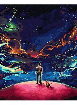 Картина по номерам "Наедине со Вселенной" 40*50 см BK-GX30081 Никитошка