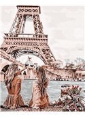 Картина по номерам "Подружки в Париже" 40*50 см BK-GX30103 Никитошка