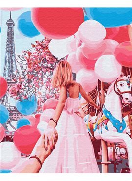 Картина по номерам "Следуй за мной Париж" 40*50 см BK-GX31920 Никитошка