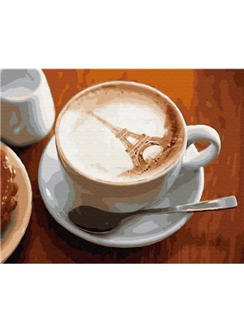 Картина по номерам "Париж в кружке" 40*50 см BK-GX31939 Никитошка