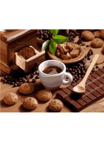Картина по номерам "Шоколадный натюрморт" 40*50 см BK-GX4130 Rainbow Art