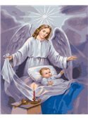 Картина по номерам "Ангел-хранитель" 40*50 см BK-GX4861 Rainbow Art