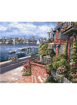 Картина по номерам "Средиземноморская ривьера" 40*50 см BK-GX7925 Rainbow Art