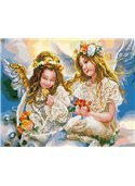 Картина по номерам "Ангелочки" 40*50 см GZS1004 Rainbow Art