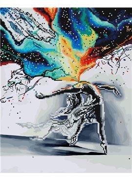 Картина по номерам "Экспрессия" 40*50 см GZS1008 Rainbow Art