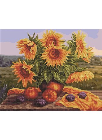 Картина по номерам "Подсолнухи" 40*50 см GZS1017 Rainbow Art