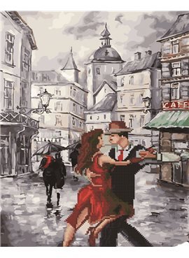 Картина по номерам "Танго под дождем" 40*50 см GZS1020 Rainbow Art