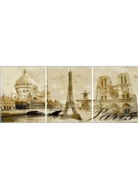 Картина по номерам "Триптих. Париж" Триптих 50*90 см MS14029 Babylon