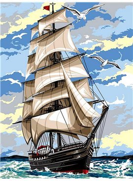 Картина по номерам "На встречу ветру" 30*40 см VK054 Babylon