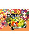 Картина по номерам "Назад в 60-е (желтая машина)" 30*40 см VK173 Babylon